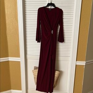 Lauren Ralph Lauren Elegant Burgundy Dress